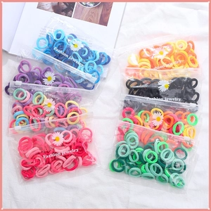 Nylon Hair Ties High Elastic Seamless Candy Color Macaron Hair Accessories For Kids Girls Baby