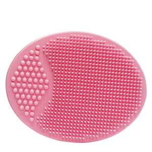 Silicone Facial Cleansing Brush Manual Handheld Baby Hair Washing Scrubber With Suction Cup Soft Bristles Skin Care Tool