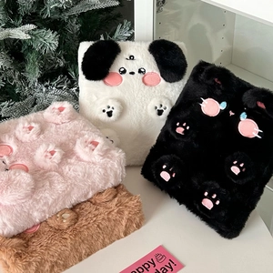 Cute cartoon plush A6 binder album collection for photo storage in dog and cat designs