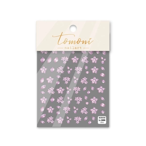 Detail of purple floral nail art stickers TO-886 with thin durable adhesive backing