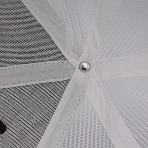 Close-up of internal breathable mesh and reinforced seam structure of the trucker cap
