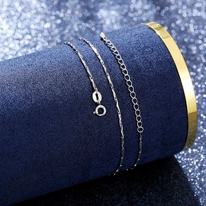 Detailed close-up of a silver twist texture necklace with spring ring clasp and extender