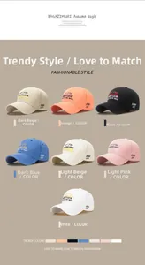 Multiple color options of washed cotton baseball caps with side SHOW OFF embroidery