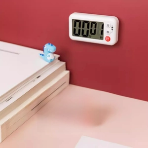 Digital Kitchen Timer Magnetic Large LCD Display Countdown Count Up Loud Alarm For Cooking Baking Classroom Study Plastic