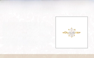 Detailed product information chart for S925 sterling silver oval zircon ring parameters