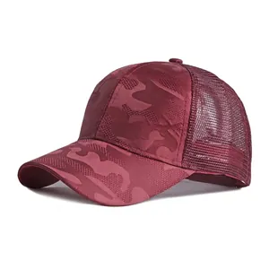 Cappello Da Baseball Mimetico Da Donna Con Foro Per Coda Di Cavallo Rete Traspirante Cappello Da Sole Regolabile Cotone