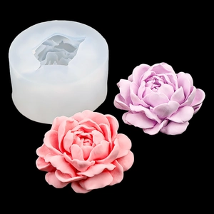 Peony Flower Silicone Mold Realistic Floral Shape For Cake Baking Chocolate Aromatherapy Candle Soap Resin Casting DIY Craft