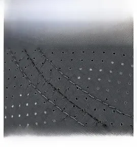 Detail of quick-dry cap featuring breathable micro-mesh fabric and double-stitched seams
