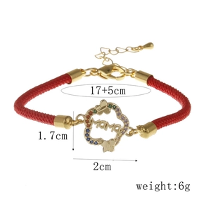 Specifiche dimensionali del bracciale MAMA con lunghezza 17+5cm e ciondolo da 2x1,7cm
