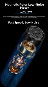 Internal view of a 10000 RPM high-speed motor for a portable electric shaver