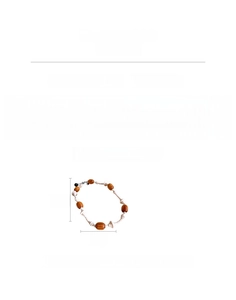 Detail view of ethnic wood bead necklace with 2cm diameter beads and 43.6g weight