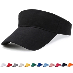 Adjustable Cotton Sun Visor Hat Empty Top Sport Running Cap For Men Women Outdoor Tennis Marathon Beach Travel Sunshade