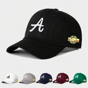 Casquette De Baseball Femme Broderie Lettre A Écusson Los Angeles Rétro Sport Chapeau Soleil Réglable