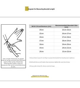 Size guide for S925 sterling silver chain bracelet showing how to measure wrist circumference