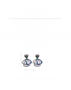 Tableau des tailles avec dimensions 3,4cm x 2,7cm et poids des boucles d'oreilles