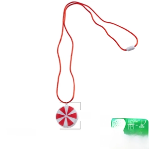 Rode zuurstok hanger ketting met 16,5 inch touw voor kerstmis feestelijke cadeau