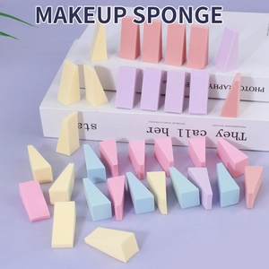 Triangle Makeup Sponges Non Latex Wedge Cosmetic Puffs For Dry Wet Foundation Concealer Application