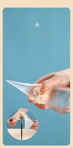 Close-up of thickened disposable pastry bag with non-slip texture for cream cake baking