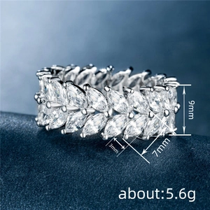 Fashionable double row marquise cut gemstone ring in minimalist silver tone design