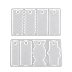 Deux pièces de moules en silicone translucide pour plaque de paille Stanley Cup 40oz DIY