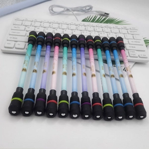 Set of 12 zodiac series spinning pens with creative designs for stress relief and students