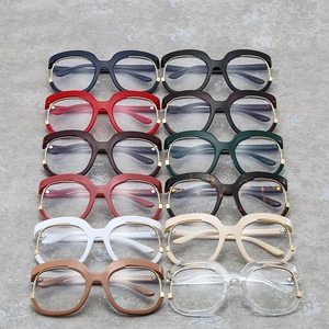 Chic Y2K oversized cat-eye blue light blocking glasses in twelve assorted colors