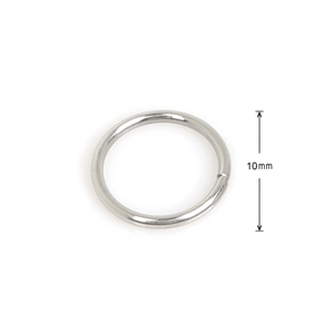 Anneau de jonction en acier inoxydable 10mm pour la création de bijoux DIY