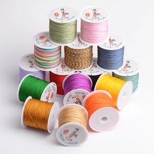 Nylon Braided Cord 72# Jade Thread For Jewelry Making DIY Hand Woven Chinese Knot Cord String Multi Color Round Rope