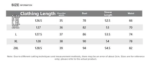 Detailed size chart for vintage high-neck single-breasted maxi dress with measurements