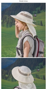 Kinder-Sonnenhut mit breiter Krempe, Nackenschutz und Mesh-Gewebe für Outdoor-Aktivitäten