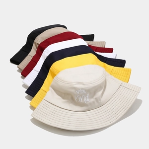 Unisex cotton bucket hat with be Kind embroidery in seven various assorted colors