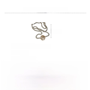 Tableau des tailles détaillé pour collier de perles avec pendentif fleur en zircon