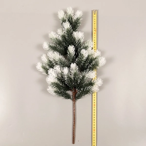 Artificial Christmas Teardrop Swag Upside Down Tree PE Pine Needle Snow Flocked Door Hanging Wall Decor Holiday Party