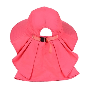 Cappello da sole rosa ad asciugatura rapida con protezione per il collo da esterno