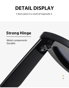Macro shot of durable metal hinges on classic black cat-eye Y2K sunglasses