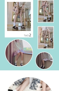 Détails de chaussettes blanches montantes avec chaussures Mary Jane et jupe plissée
