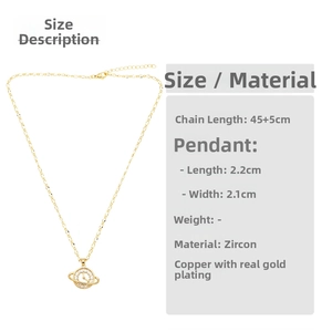 Detailed view of airplane pendant necklace with 18k gold plating and cubic zirconia