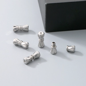 Stainless Steel Screw Clasp Connector Barrel Shape DIY Jewelry Making Findings For Necklace Bracelet Detachable Link