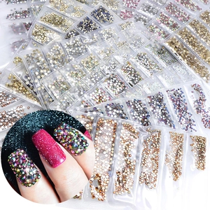 Nail Art Rhinestones Glass Crystals Flatback Multiple Colors For DIY Decoration Manicure Crafts