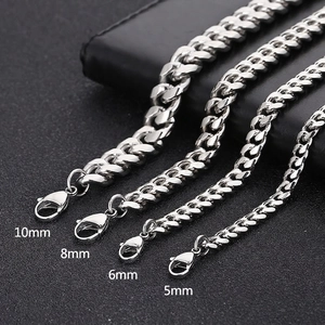 Polished Cuban Link Chain Necklace Stainless Steel Minimalist Hip Hop Fashion Jewelry Accessory For Men And Women
