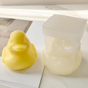 Stampo in silicone a forma di anatra 3D per candele fai-da-te, saponi e gesso