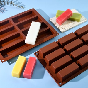 Siliconen vorm voor vingerkoekjes en chocoladerepen met meerdere holtes voor DIY-bakken