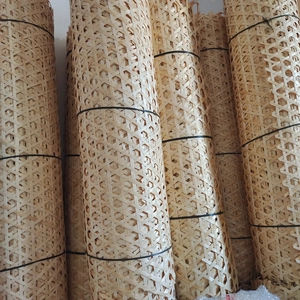 Rotolo di paglia di Vienna naturale con intreccio esagonale per decorazione mobili