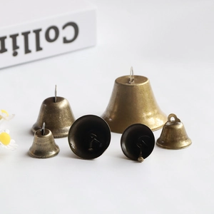 Vintage Metal Bells Antique Bronze Tone For DIY Crafts Christmas Tree Decoration Wind Chime Making Retro Hanging Ornament