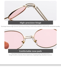 Detailed macro view of gold steampunk glasses hinges and transparent silicone nose pads