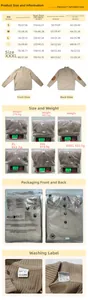 Guide des tailles détaillé pour sweat à capuche homme avec mesures et entretien polyester