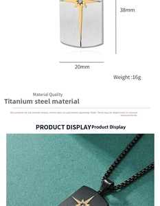 Detailed view of hexagram stainless steel pendant with dimensions 38mm x 20mm