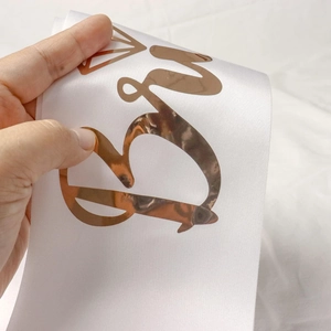 White satin Bride To Be sash with bronze foil lettering for bachelorette party decor