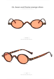 Front and side view of retro round sunglasses with tortoiseshell frames and orange lenses