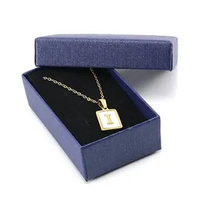 Scatola Per Gioielli In Carta Texturizzata Rettangolare Confezione Regalo In Cartone Conservazione Per Collana Bracciale